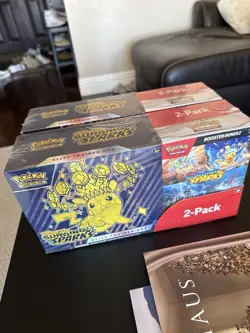Pokemon Surging Sparks ETB & Booster Bundle Costco 2-Pack. Factory Sealed! - Image 3