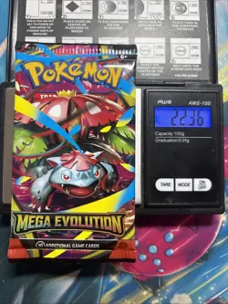 Heavy 22.36g Pokemon Sealed Mega evolution Booster Pack - Image 1