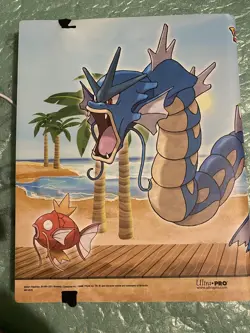 ultra pro pro-binder used Lapras Gyarados tcg Pokemon 9 Pocket Side used - Image 2