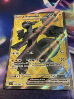 Pokemon TCG Zekrom ex 158/086 Holo Double Rare Full Art Black Bolt NM/M - Image 2