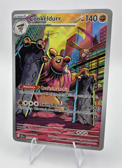 Conkeldurr Full Art, Pokemon Near Mint, Black Bolt, Illustration Rare, 127/86 - Image 1