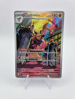 Conkeldurr Full Art, Pokemon Near Mint, Black Bolt, Illustration Rare, 127/86 - Image 2