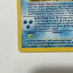 Pokemon TCG Blastoise Base Set Holo Rare 2/102 Wizards 1999 100 HP DAMAGED READ - Image 2