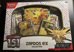 Pokemon Scarlett & Violet 151 Zapdos EX Collection Lot of 10 Factory Sealed Box - Image 3