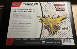 Pokemon Scarlett & Violet 151 Zapdos EX Collection Lot of 10 Factory Sealed Box - Image 4