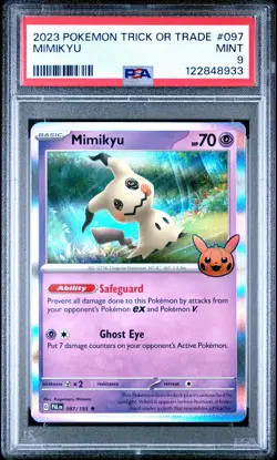 2023 POKEMON TRICK OR TRADE #097 MIMIKYU PSA 9 - Image 1