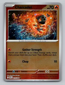 Reverse Holo Charcadet 019/094 Common Phantasmal Flames Pokemon - Image 1
