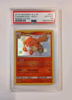 2019 Pokemon Sword And Shield Charmeleon Holo Hidden Fates Gem Mint PSA 10 - Image 1