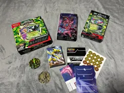 Pokemon Battle Deck V EX Lot Meowscarada Deoxys Iron Leaves Zeraora - Image 1