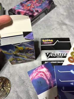 Pokemon Battle Deck V EX Lot Meowscarada Deoxys Iron Leaves Zeraora - Image 5