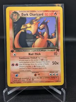 Pokemon Dark Charizard TCG 21/82 Non-Holo Rare 1st Edition - Image 1