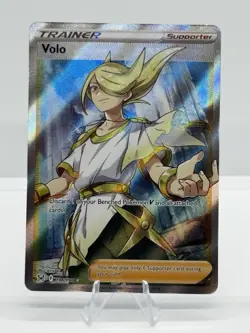 Pokemon TCG Volo Trainer Supporter Lost Origin 196/196 Full Art Holo - Image 1