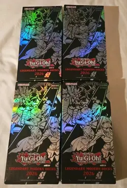 LOT OF 4 Yu-Gi-Oh! Legendary Modern Decks 2026 Sealed English IN HAND - Image 1