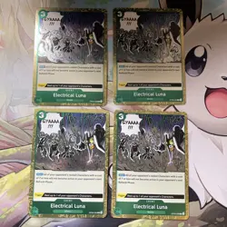 X4! One Piece TCG Electrical Luna OP08-036 Two Legends Foil NM - Image 1