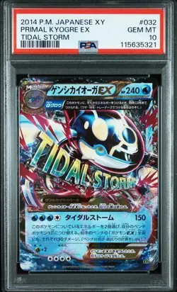 PSA 10 Primal Kyogre EX 032/070 Tidal Storm Pokemon Orig. One Owner Submission - Image 1