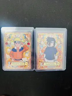 Naruto & Sasuke SP Kayou Card Stained Glass Rare NRSA01 SP-001/002 L5 - Image 1