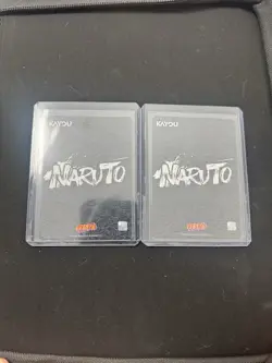 Naruto & Sasuke SP Kayou Card Stained Glass Rare NRSA01 SP-001/002 L5 - Image 2