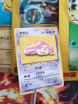 Pokemon Karte Card Slowpoke Flegmon 1997 Play Mat Promo Unp Wotc japanese Exc - Image 1