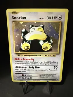 Pokemon Snorlax XY179 Holo Black Star Promo TCG Card 2016 LP - Image 1