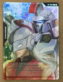 Gundam TCG Resource Card Zechs Merquise RP-002 Foil SDCC 2025 Promo - Image 1