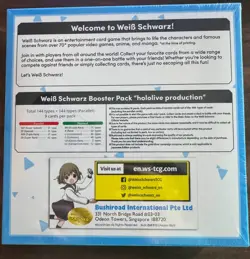 Weiss Schwarz TCG Hololive Vol.1 Booster Box Trading Card Game Factory Sealed - Image 3