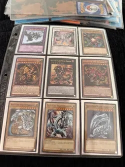 Konami Yu-Gi-Oh! & Pokemon Card Lot Blue-Eyes White Dragon, Slifer, Ra, Red-Eyes - Image 1