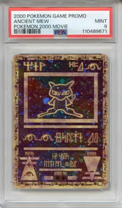 2000 Pokemon Game Promo Ancient Mew Pokemon 2000 Movie PSA 9 MINT Holo Card - Image 1