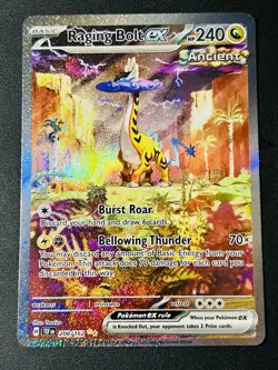 PSA10 Raging Bolt ex #208 2024 Pokemon Temporal Forces Special Illustration Rare - Image 1