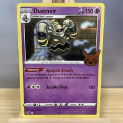 Pokemon Card TCG Dusknoir 071/185 Trick Or Trade 2023 Holo Rare Stamped NM - Image 1