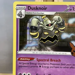Pokemon Card TCG Dusknoir 071/185 Trick Or Trade 2023 Holo Rare Stamped NM - Image 2
