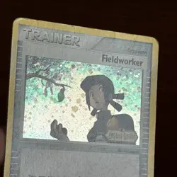 Fieldworker 73/92 Reverse Holo Uncommon EX Legend Maker Pokemon Card DMG - Image 5