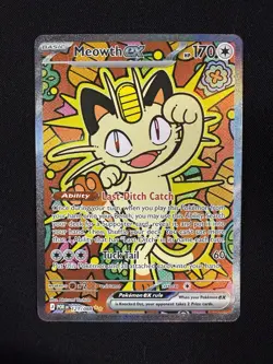 Pokemon Meowth EX SIR Card 121/088 - Image 1