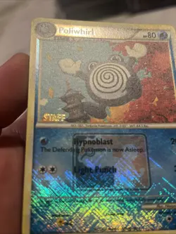 Poliwhirl 37/95 Staff HG&SS Crosshatch Promo S/P/T Championships Pokemon TCG LP - Image 3
