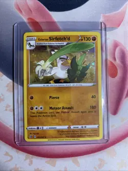 SWIRL Galarian Sirfetch'd Rebel Clash 095/192 Cosmos Holo HD Swirl Pokemon LP - Image 4