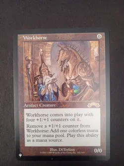 Magic The Gathering Exodus Workhorse #142/143 MTG TCG CCG - Image 1