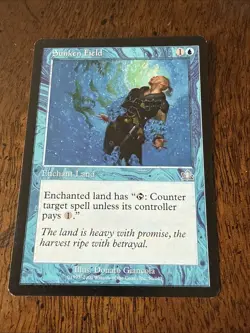 Sunken Field LP Moderate Play Prophecy MTG - Image 1