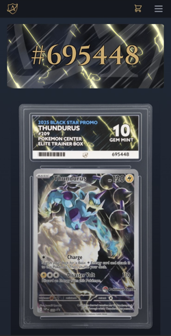 Thundurus 209 - Pokemon Center - Black Star Promo - Ace 10 - Gem Mint - Image 5