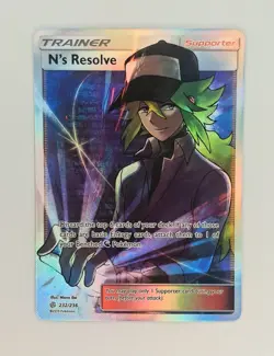N's Resolve 232/236 Full Art Sm-Cosmic Eclipse Pokemon - Image 1