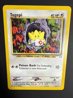 Pokemon TCG Togepi 51/111 Neo Genesis Common Regular WOTC Vintage LP - Image 3