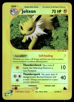 *FRI NIGHT* Jolteon 13/144 Reverse Holo Skyridge Rare - Image 1