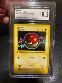 1999 Pokemon 1st Edition Base Set Voltorbe-Voltorb 67/102 CGC 8.5 LOW POP - Image 2