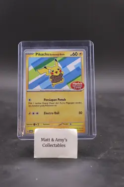 Pokemon Pikachu Batik 155/SV-P Indonesia Journey Indonesian Blue Promo - Image 1