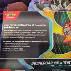 Pokemon TCG Incineroar Ex & Torterra Ex Special Collection Box Destined Rivals - Image 4