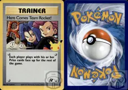 Here Comes Team Rocket! 15/82 Holo Celebrations: Classic Collection Pokemon NM/M - Image 2
