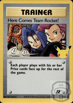 Here Comes Team Rocket! 15/82 Holo Celebrations: Classic Collection Pokemon NM/M - Image 3