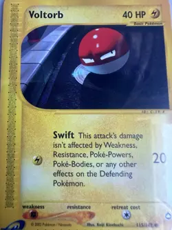 Voltorb 115/147 Aquapolis WOTC Vintage Pokemon 2002 - Image 2