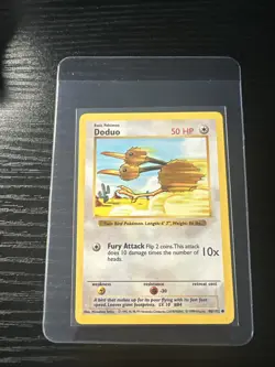 Doduo 48/102 Base Set Shadowless WOTC Vintage Pokemon - Image 1
