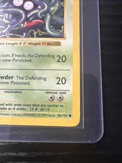 Tangela 66/102 Base Set Shadowless WOTC Vintage Pokemon - Image 5