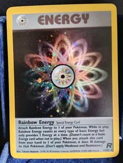 Pokemon TCG Rainbow 🌈 Energy 17/82 Holo Team Rocket English NM - Image 1