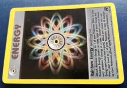 Pokemon TCG Rainbow 🌈 Energy 17/82 Holo Team Rocket English NM - Image 3
